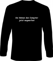 Langarm-Shirt - Computer wegwerfen Langarm-Shirt - Computer wegwerfen