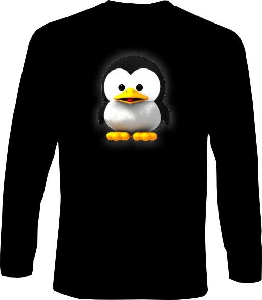 Langarm-Shirt - Baby Tux