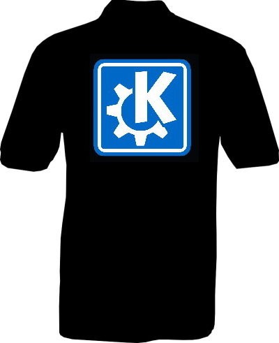 Polo-Shirt - KDE - Rückseite