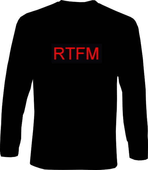 Langarm-Shirt - RTFM - read the ... manual