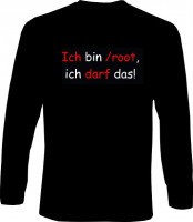 Langarm-Shirt - Ich bin /root Langarm-Shirt - Ich bin /root