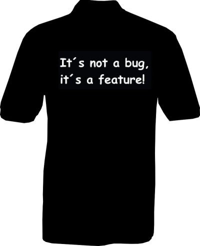 Polo-Shirt - its not a bug - Rückseite